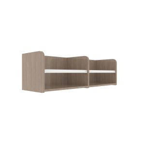 SANYON Offshore Platform Laminate Double Bookcase Shelf On Desk Top SYBC-006